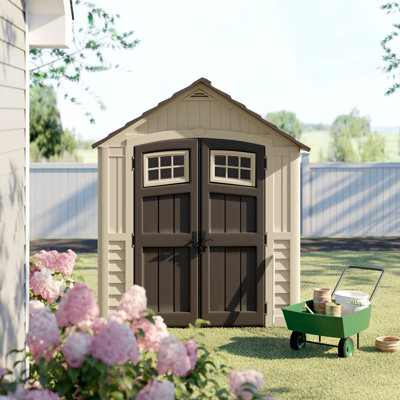 suncast bms6510 storage shed, 5 ft 5-1/4 in l x 6 ft 2-3/4